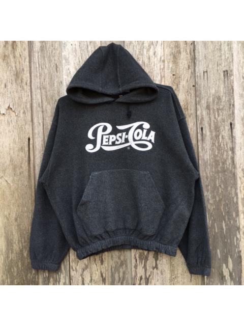Other Designers Vintage - Vintage Pepsi-Cola Hoodie Fleece Sweatshirt Big Logo