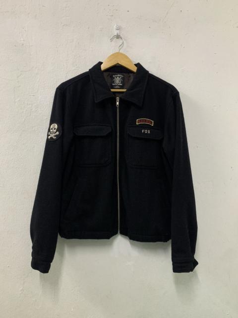 Other Designers Japanese Brand - Rude Gallery Black Rebel Wool Zipper double Chest Pocket