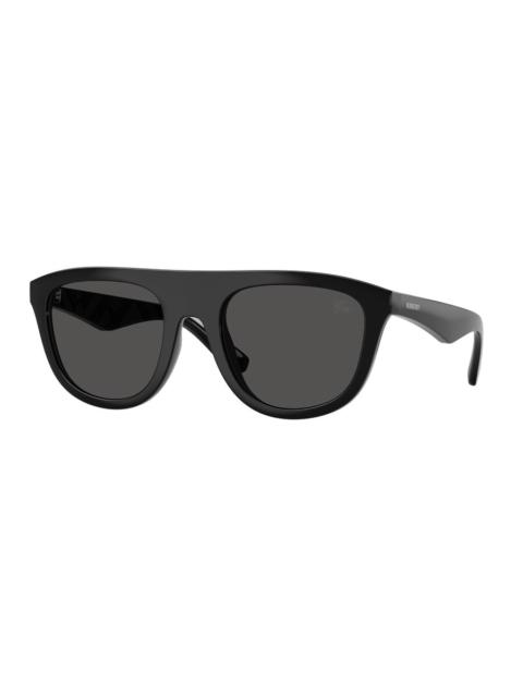 Burberry Burberry Dark Grey Square Men's Sunglasses BE4459U 300187 55