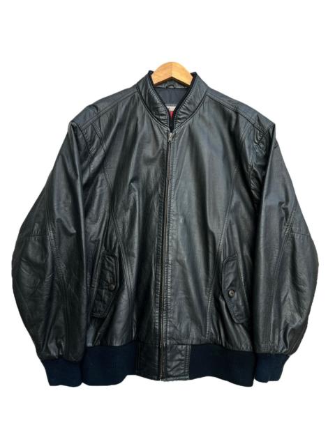 Other Designers Vintage 90s Flying Tiger Black Bomber Leather Jacket