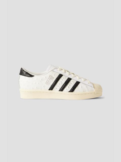 adidas Superstar Vintage ostrich-effect leather sneakers