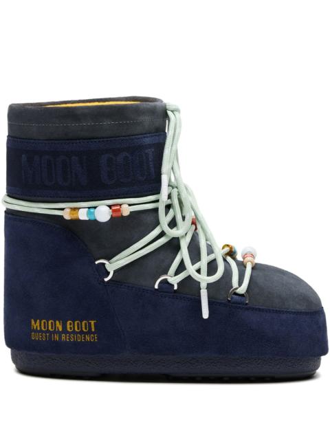MOON BOOT x Guest In Residence beaded suede boots