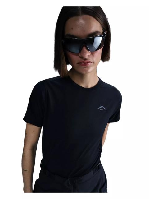 Nike Women's Trail Dri-FIT Short-Sleeve Running Top -Black