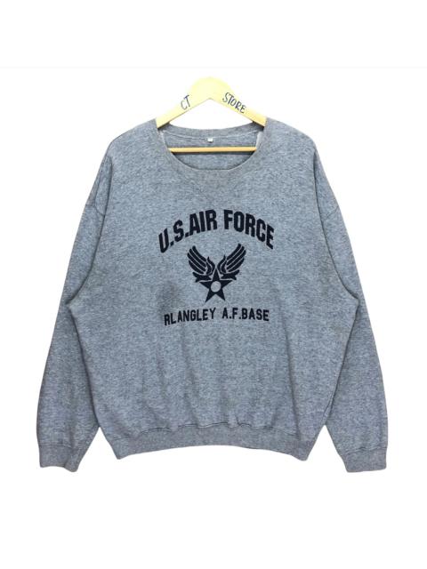 Other Designers Vintage - Vintage U.S Air Force Rlangley Spellout Crewneck Sweatshirt