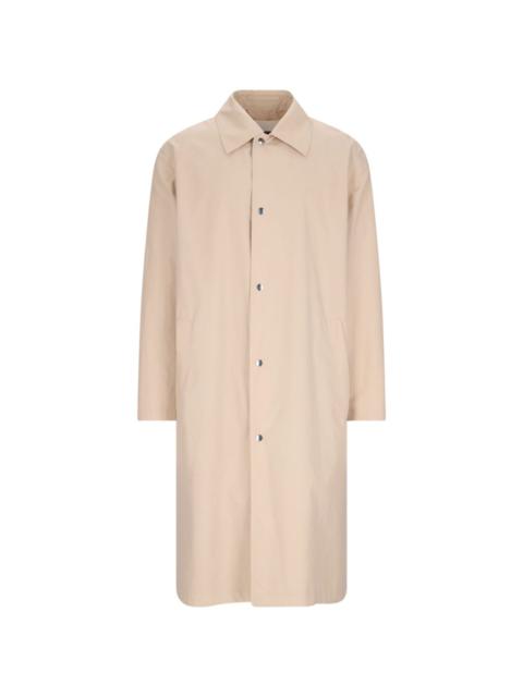 logo-print coat