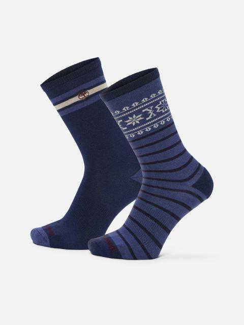 Timberland Men's Timberland® 2-Pack Fair Isle Crew Sock