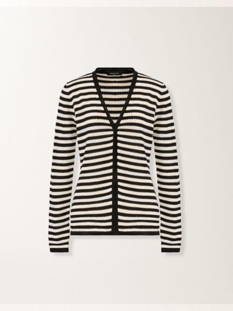 FABIANA FILIPPI Organic cotton cardigan with micro sequins