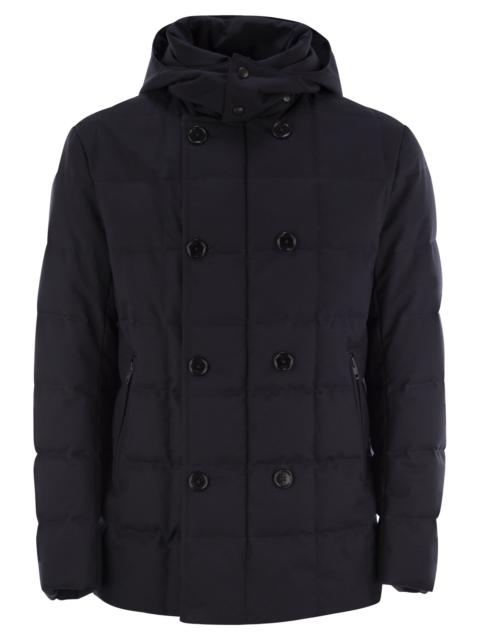 Other Designers Fay Men Double-Breasted Down Jacket With Hood