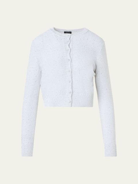 AKRIS Knit Cardigan with Sequins