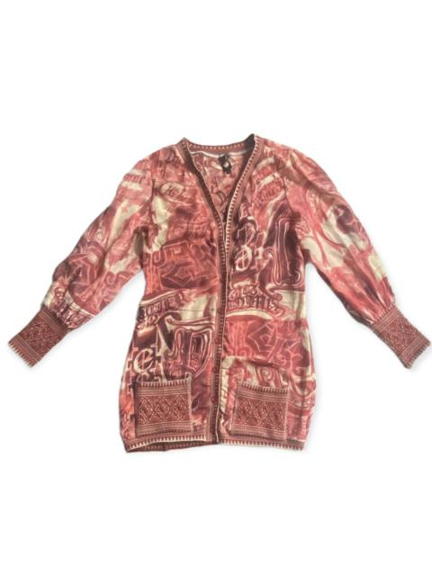 Jean Paul Gaultier JPG Red Silk Cardigan