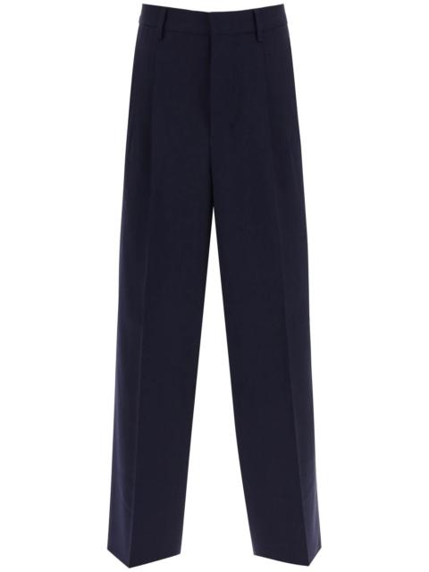 Ami Alexandre Mattiussi Loose Fit Pants With Straight Cut