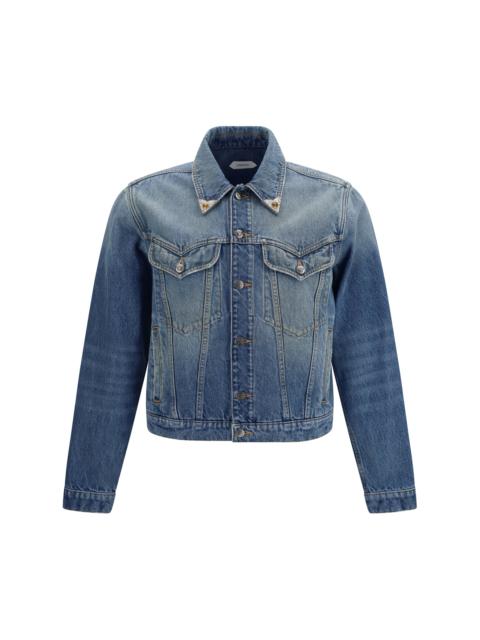 VERSACE Versace Stonewashed Denim Jacket Medium Blue