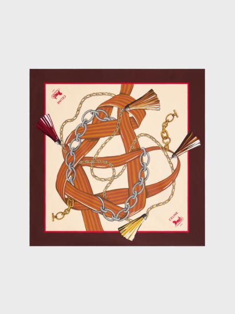 CELINE square IN silk twill