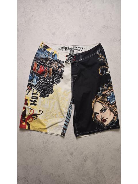 Other Designers Psycho Ward Lost Enterprises Board Shorts Graphic Surf