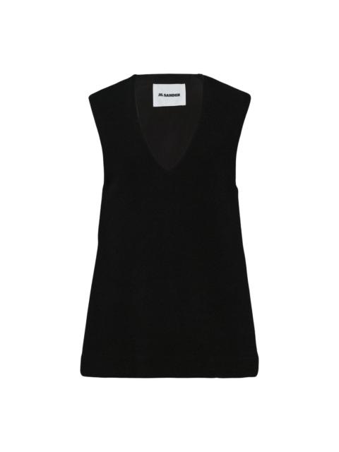 Jil Sander V-Neck Sleeveless Top