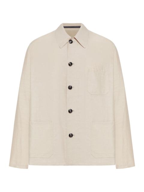 GIORGIO ARMANI Giorgio Armani Men Linen Blend Blouson