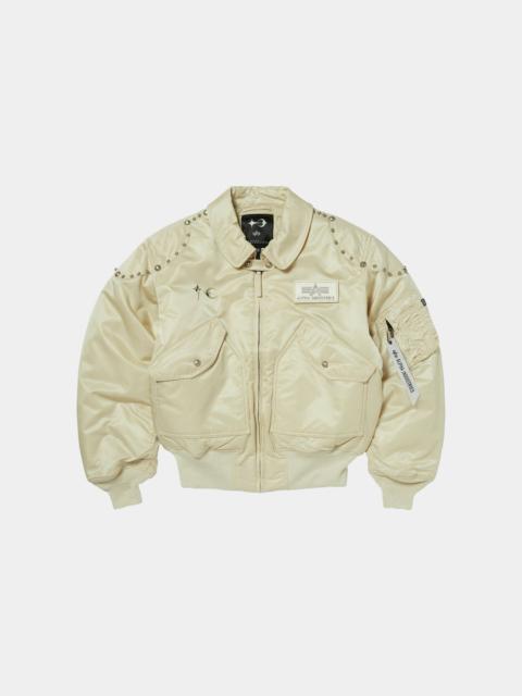 ALPHA INDUSTRIES THUG CLUB X ALPHA CWU 45/P RIVET BUTTON VERSION