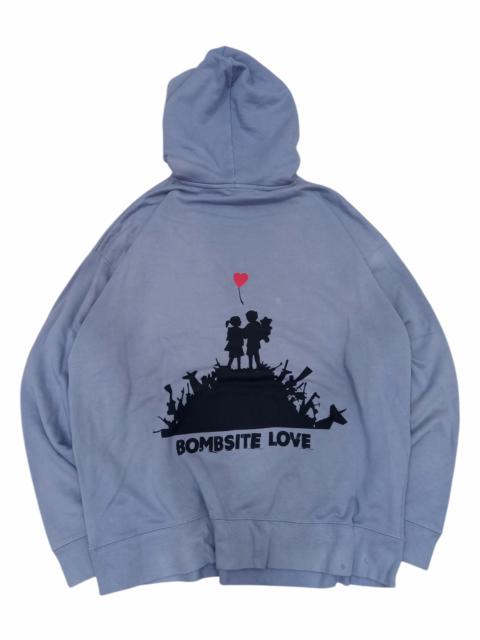 Other Designers Rare! Brandalised Artist Banksy Artwork "Bombsite Love" Hoodie