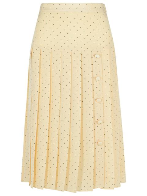 Alessandra Rich Cream Silk Skirt Women