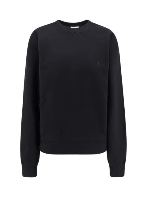 SAINT LAURENT Certified Cotton Sweatshirt With Cassandre Embroidery