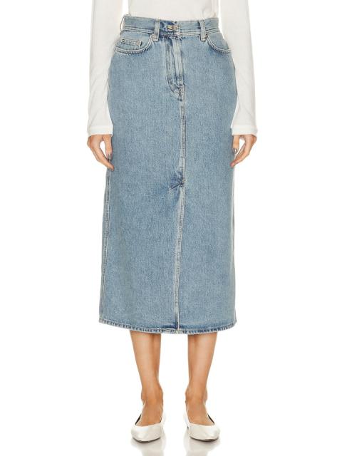 Loulou de Saison Rona Denim Long Skirt
