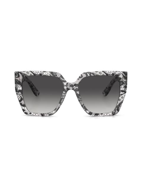 Dolce & Gabbana 55mm Gradient Square Sunglasses