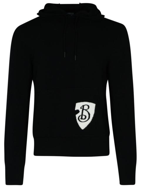 Burberry Black Wool Blend Sweatshirt Man