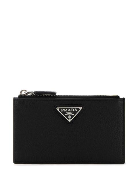 Prada Prada Men Black Leather Card Holder