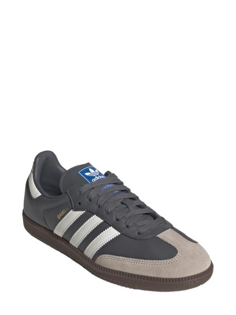 adidas adidas Samba OG Sneaker in Grey/White/Gum at Nordstrom