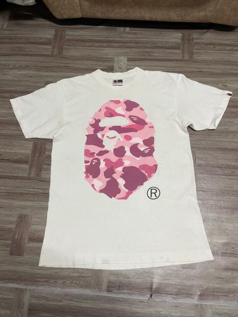 A BATHING APE® Vintage a bathing ape big head mirror print tshirt