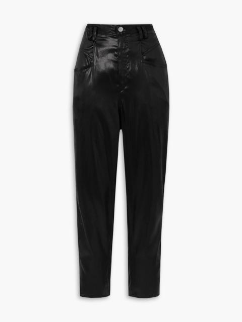 Isabel Marant Oversized silk-satin tapered pants