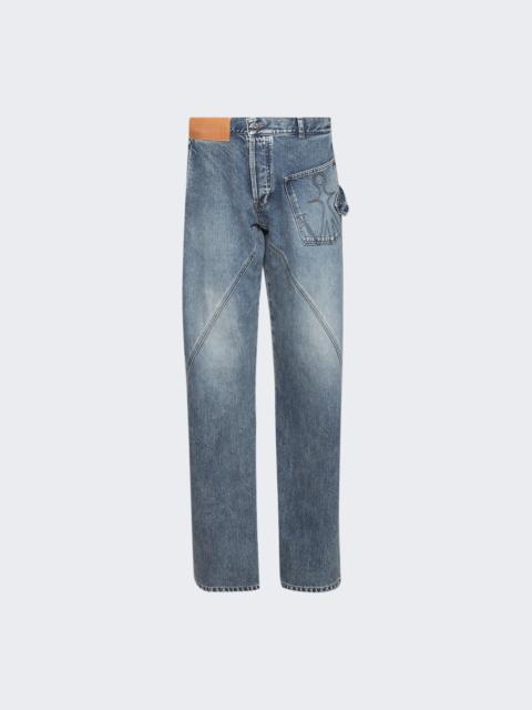 JW Anderson Twisted Workwear Jeans Mid Blue