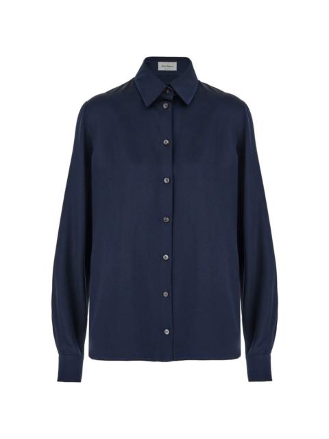 FERRAGAMO Ferragamo Satin Button-Up Shirt