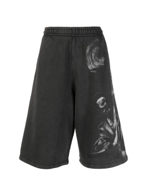 Off-White Saint Matthew-print track shorts