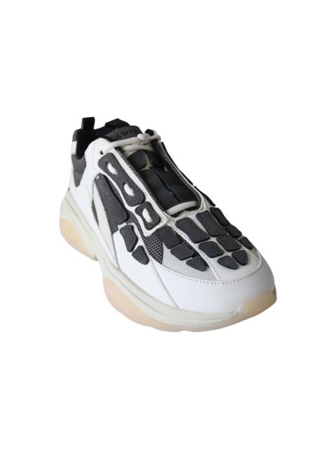 AMIRI Amiri Bone Runner Leather Suede Mesh Sneaker Cream Black