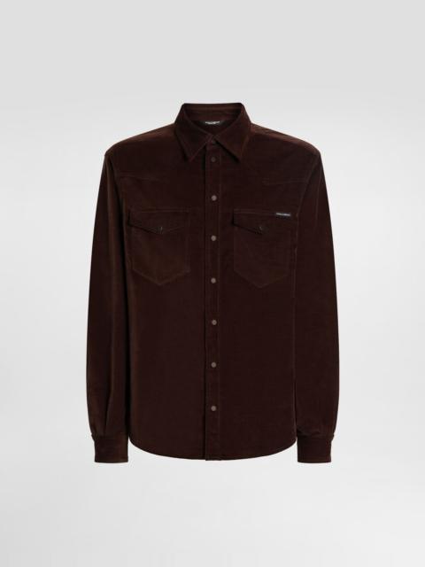 Dolce & Gabbana Fine-wale corduroy shirt