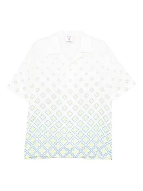 CASABLANCA monogram short sleeve shirt