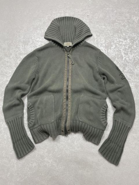 Other Designers Le Grande Bleu (L.G.B.) - Cable Knit LGB If Six Was Nine Style Zip Sweater Jacket