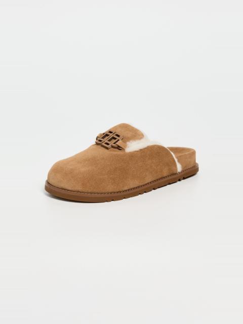 SIMKHAI Mila Suede Shearling Slippers