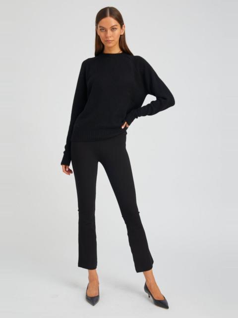 SPRWMN BLACK CASANOVA ANKLE FLARE LEGGINGS