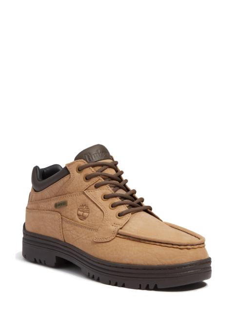 Timberland Timberland Mid Lace-Up Moc Toe GORE-TEX® Shoe in Medium Beige Nubuck/Dark Brow at Nordstrom