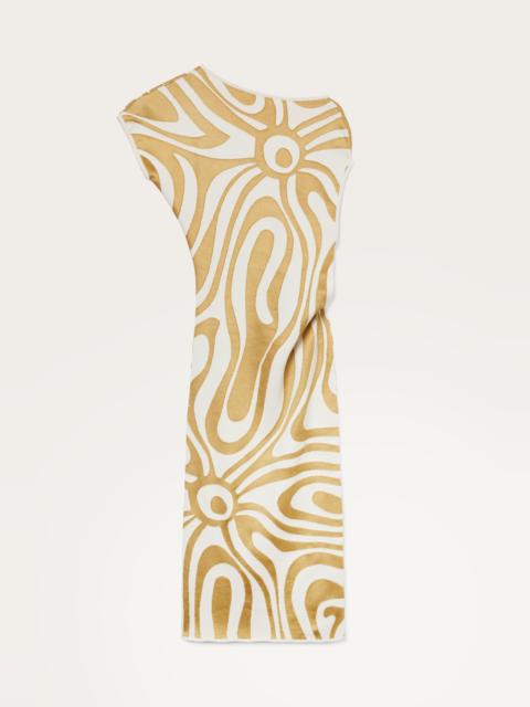 PUCCI DRAPED LONGUETTE DRESS