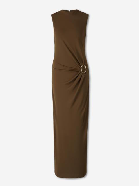 ROLAND MOURET MAXI JERSEY DRESS