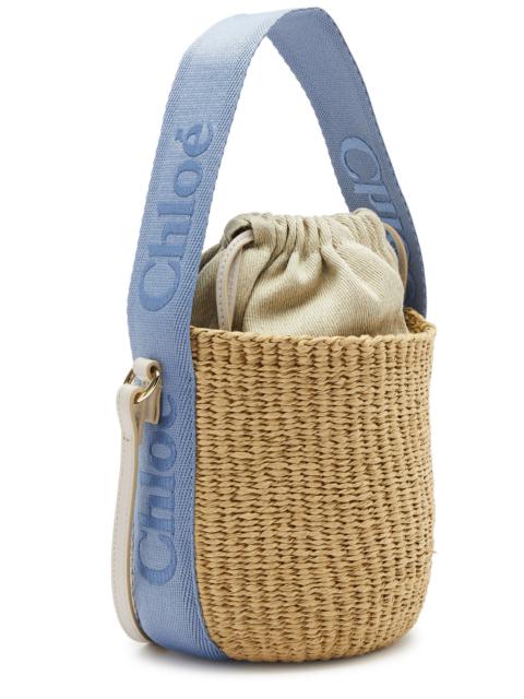 Chloé Sense small raffia basket bag
