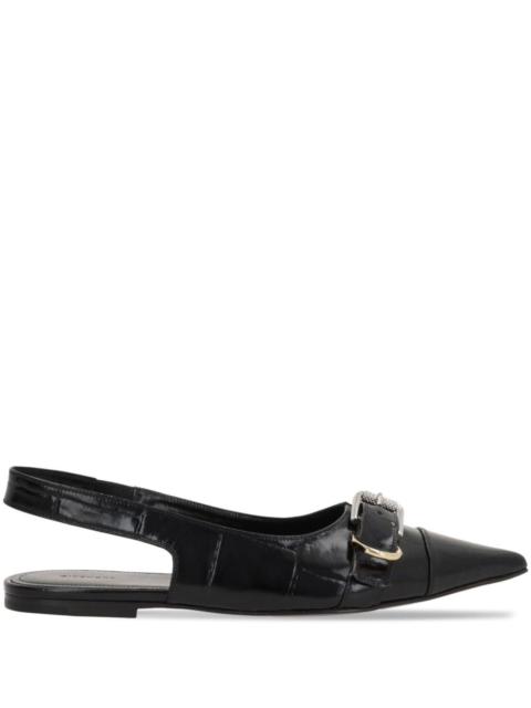 Givenchy Givenchy Voyou leather slingback flats