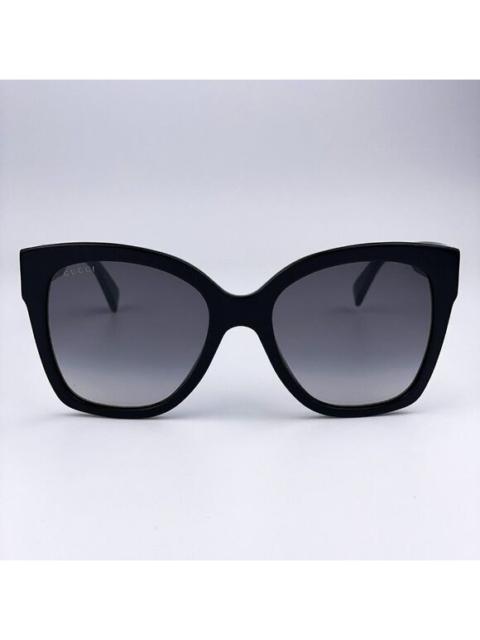 GUCCI NEW Gucci  GG0459S 001 Black Gray Gradient Cat Eye Women Sunglasses