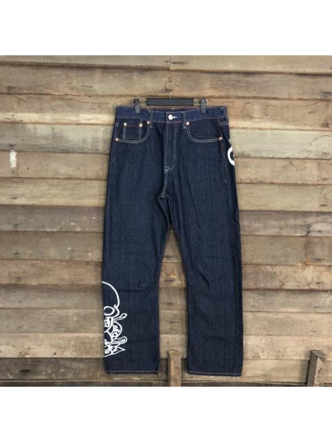 Other Designers Skulls - Embroidered Skulls Denim Pants
