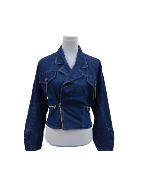 Other Designers Vintage - Issey Miyake Inspired 5th.St Double Collar Denim Jacket