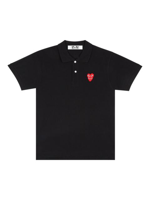 Comme des Garçons PLAY Comme des Garçons PLAY Double Heart Polo 'Black'