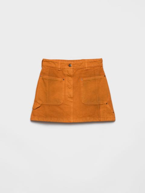 Prada Canvas miniskirt